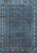 Machine Washable Persian Light Blue Traditional Rug, wshtr1384lblu