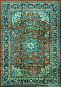 Persian Turquoise Traditional Rug, tr1385turq