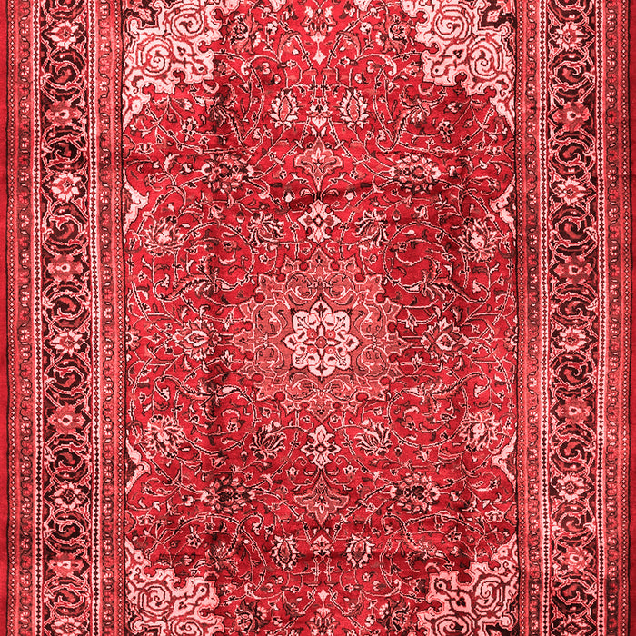 Machine Washable Persian Red Traditional Rug, wshtr1385red