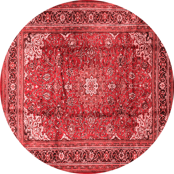 Machine Washable Persian Red Traditional Rug, wshtr1385red
