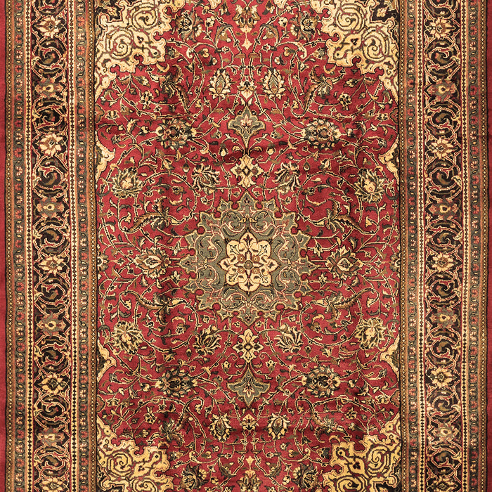 Machine Washable Persian Brown Traditional Rug, wshtr1385brn