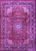 Machine Washable Persian Purple Traditional Area Rugs, wshtr1385pur