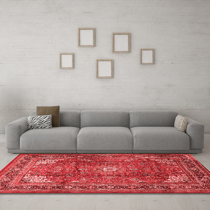 Traditional Red Washable Rugs