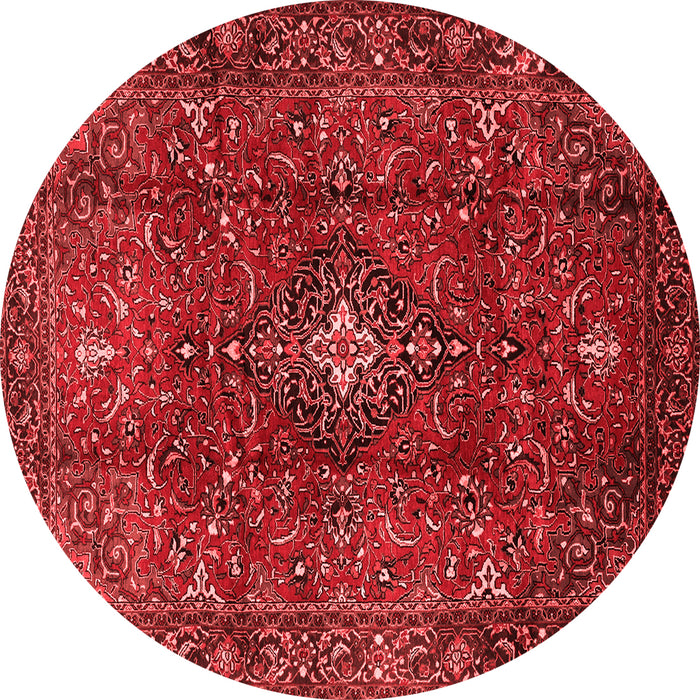 Medallion Red Traditional Rug, tr1386red