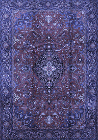 Medallion Blue Traditional Rug, tr1386blu