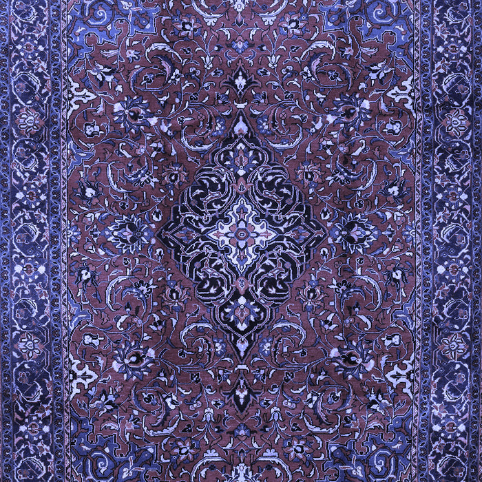 Medallion Blue Traditional Rug, tr1386blu