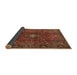 Sideview of Medallion Brown Traditional Rug, tr1386brn