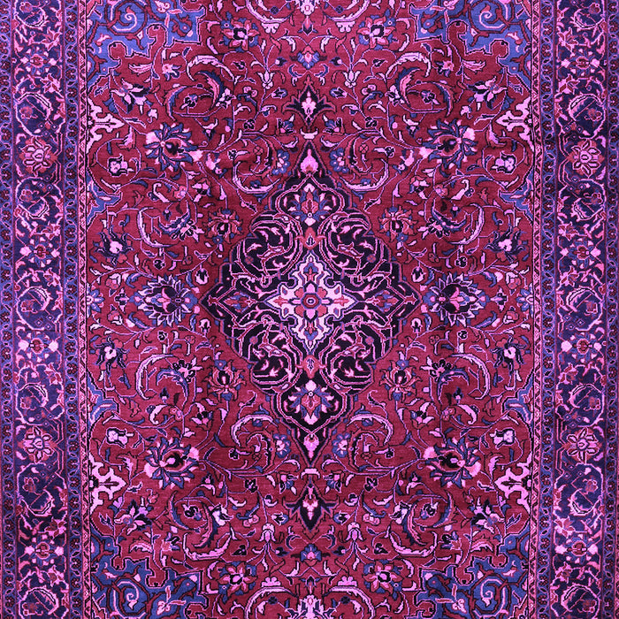 Medallion Purple Traditional Rug, tr1386pur