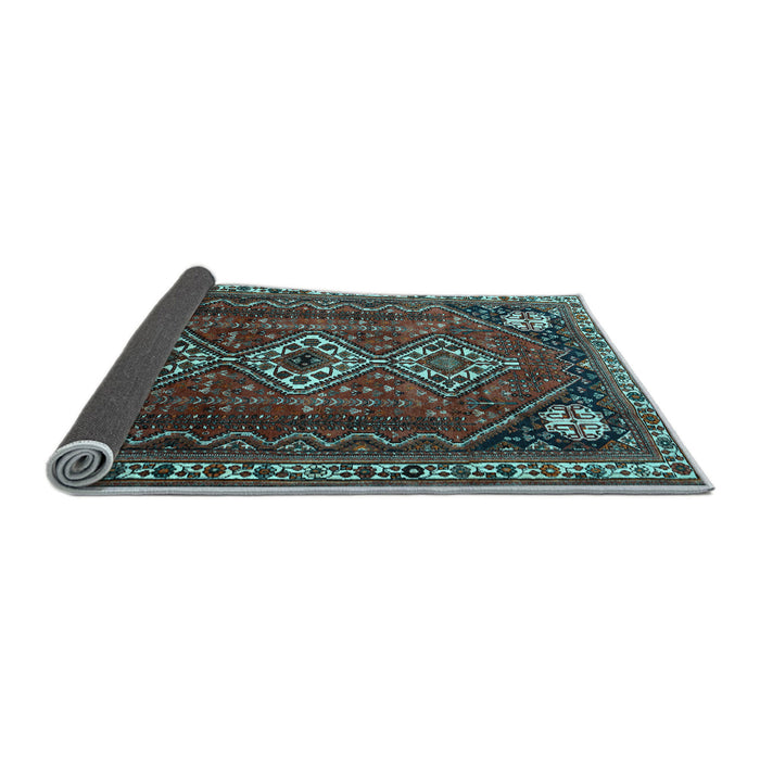 Sideview of Persian Light Blue Traditional Rug, tr1387lblu