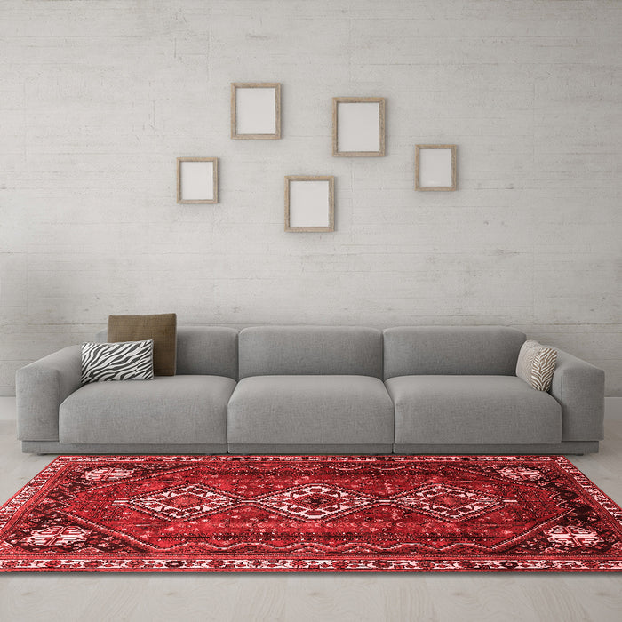 Traditional Red Washable Rugs