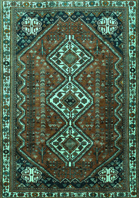 Persian Turquoise Traditional Rug, tr1387turq