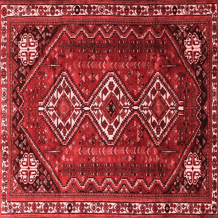 Machine Washable Persian Red Traditional Rug, wshtr1387red