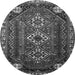 Square Persian Gray Traditional Rug, tr1387gry