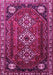 Machine Washable Persian Pink Traditional Rug, wshtr1387pnk