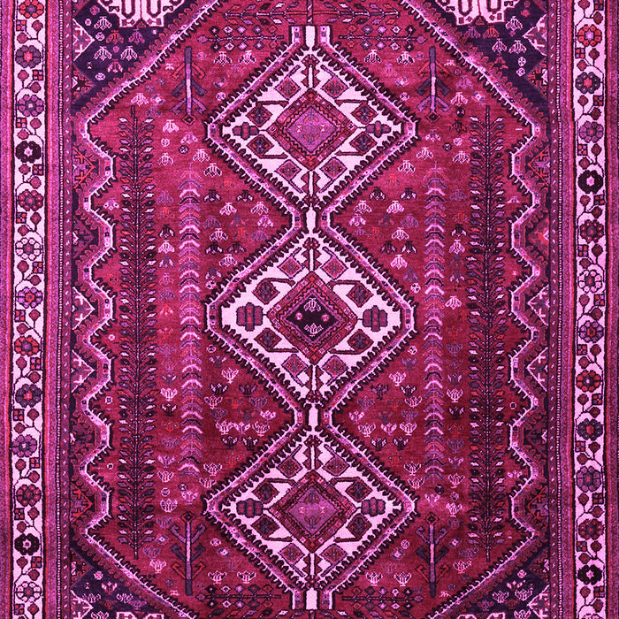 Machine Washable Persian Pink Traditional Rug, wshtr1387pnk