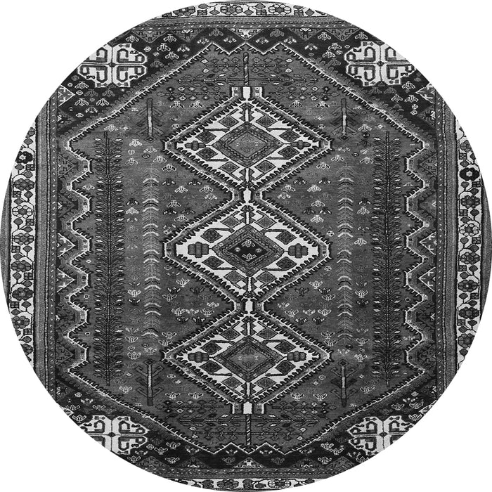 Machine Washable Persian Gray Traditional Rug, wshtr1387gry