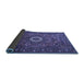 Sideview of Medallion Blue Traditional Rug, tr1388blu