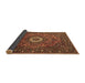 Sideview of Medallion Brown Traditional Rug, tr1388brn