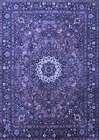 Medallion Blue Traditional Rug, tr1388blu