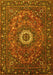 Medallion Yellow Traditional Rug, tr1388yw