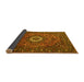 Sideview of Medallion Yellow Traditional Rug, tr1388yw