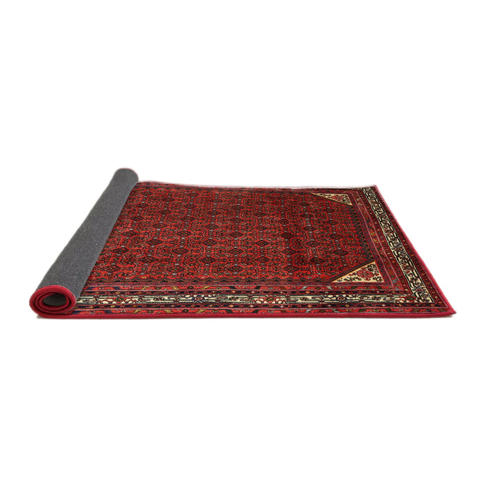 Sideview of Traditional Sienna Brown Persian Rug, tr1389