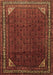 Machine Washable Persian Brown Traditional Rug, wshtr1389brn