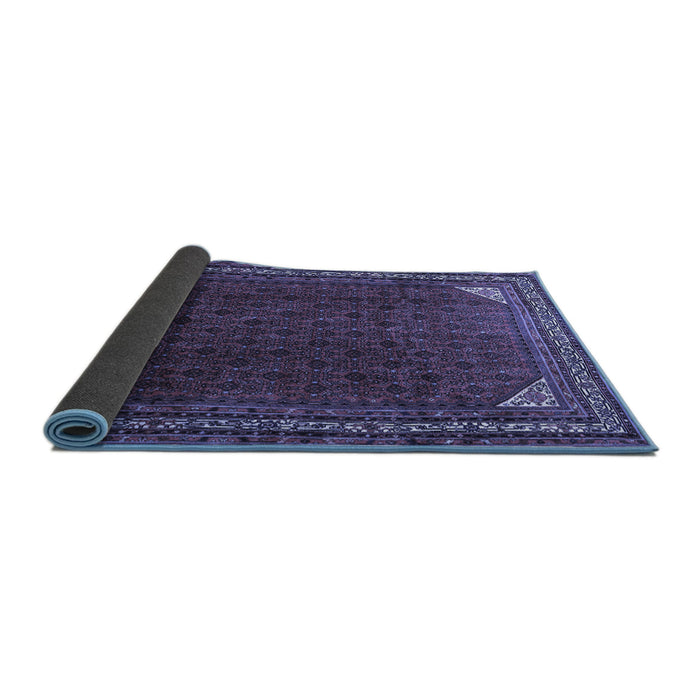 Sideview of Persian Blue Traditional Rug, tr1389blu