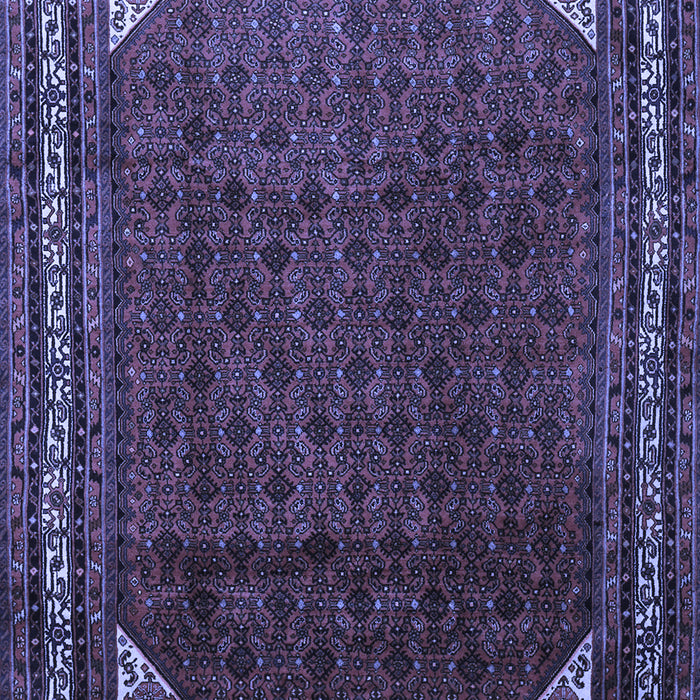 Machine Washable Persian Blue Traditional Rug, wshtr1389blu