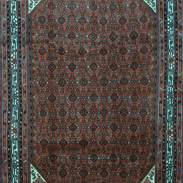 Machine Washable Persian Light Blue Traditional Rug, wshtr1389lblu