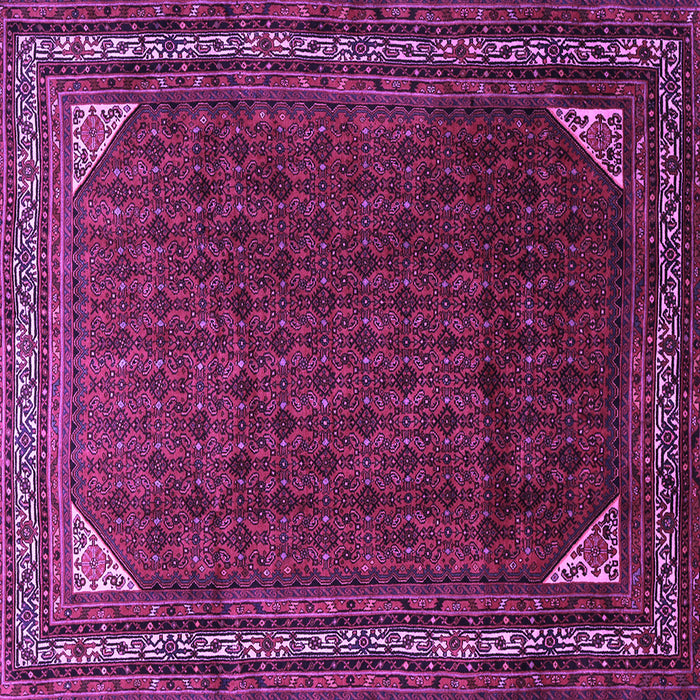 Square Persian Purple Traditional Rug, tr1389pur