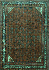 Persian Turquoise Traditional Rug, tr1389turq