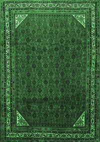 Persian Emerald Green Traditional Rug, tr1389emgrn