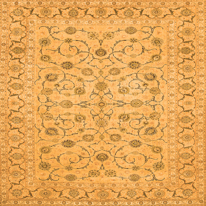 Serging Thickness of Persian Orange Traditional Rug, tr138org