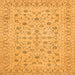 Serging Thickness of Persian Orange Traditional Rug, tr138org