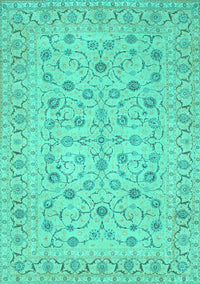 Persian Turquoise Traditional Rug, tr138turq