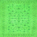 Serging Thickness of Persian Green Traditional Rug, tr138grn