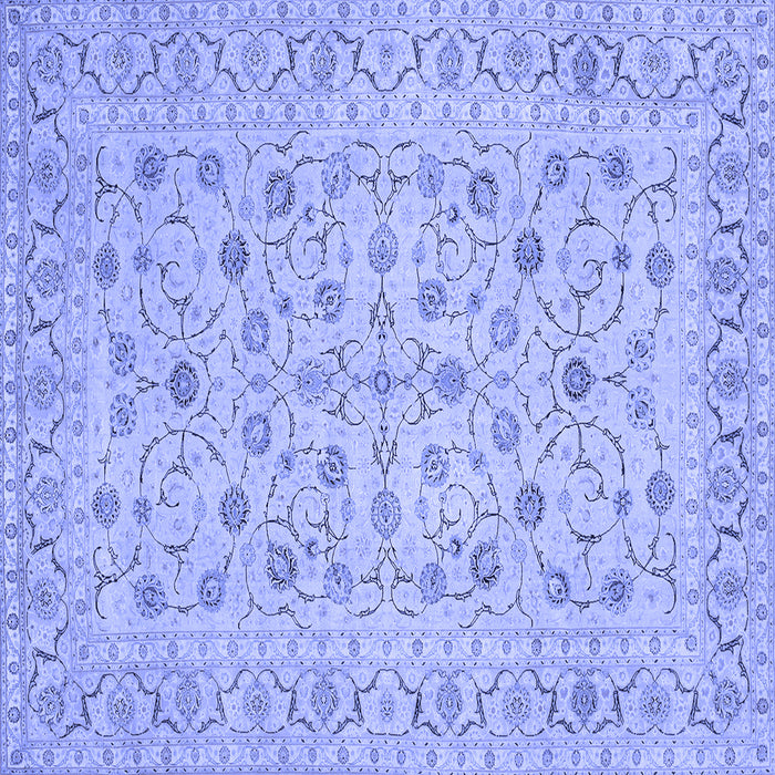 Square Persian Blue Traditional Rug, tr138blu
