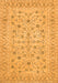 Serging Thickness of Machine Washable Persian Orange Traditional Area Rugs, wshtr138org