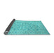 Sideview of Persian Light Blue Traditional Rug, tr138lblu