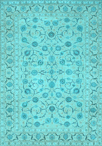 Persian Light Blue Traditional Rug, tr138lblu