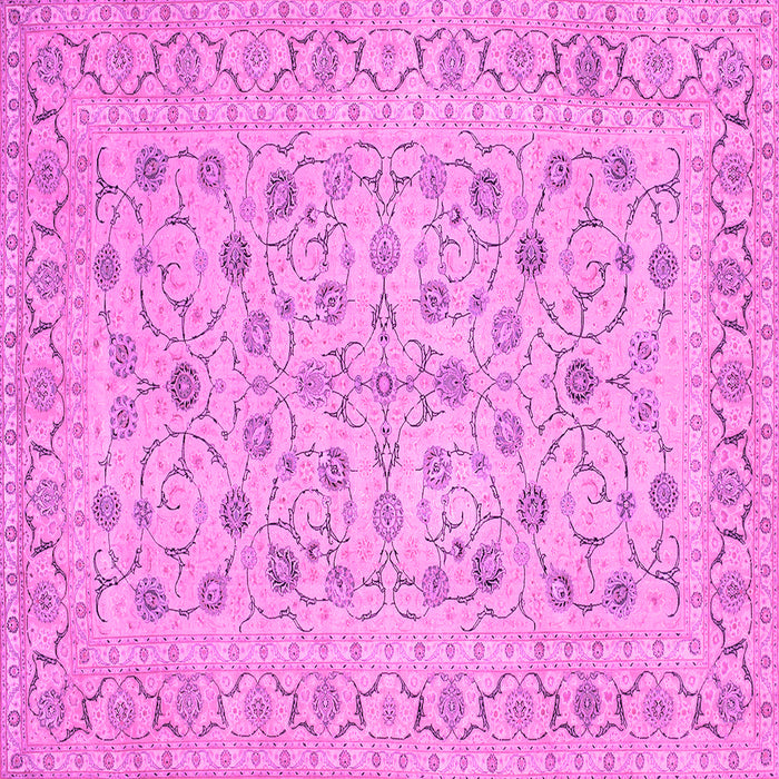 Square Persian Pink Traditional Rug, tr138pnk