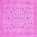Square Persian Pink Traditional Rug, tr138pnk
