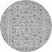 Square Persian Gray Traditional Rug, tr138gry