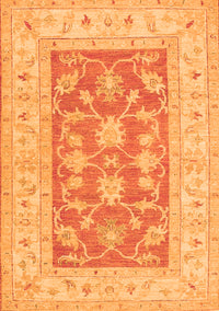 Oriental Orange Traditional Rug, tr1390org