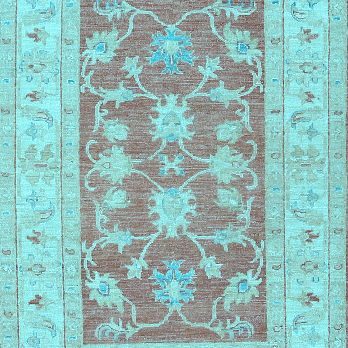 Machine Washable Oriental Light Blue Traditional Rug, wshtr1390lblu