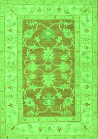 Oriental Green Traditional Rug, tr1390grn