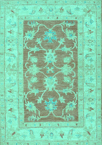 Oriental Turquoise Traditional Rug, tr1390turq