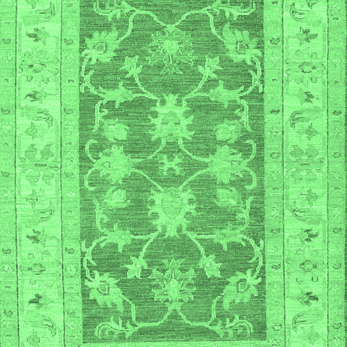 Oriental Emerald Green Traditional Rug, tr1390emgrn
