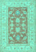 Machine Washable Oriental Turquoise Traditional Area Rugs, wshtr1390turq